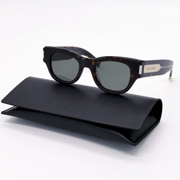 NEW SAINT LAURENT SL 573 002 DARK HAVANA WOMEN SUNGLASSES SAINT LAURENT SL573 - Picture 1 of 10